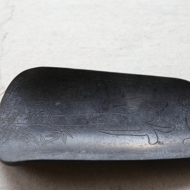 Antique tin Tea-Leaf Scoop with bat design Qing Dynasty/1616-1911CE