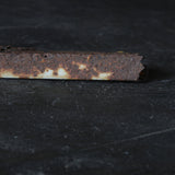 Insect-eaten rust used iron tube flower case b