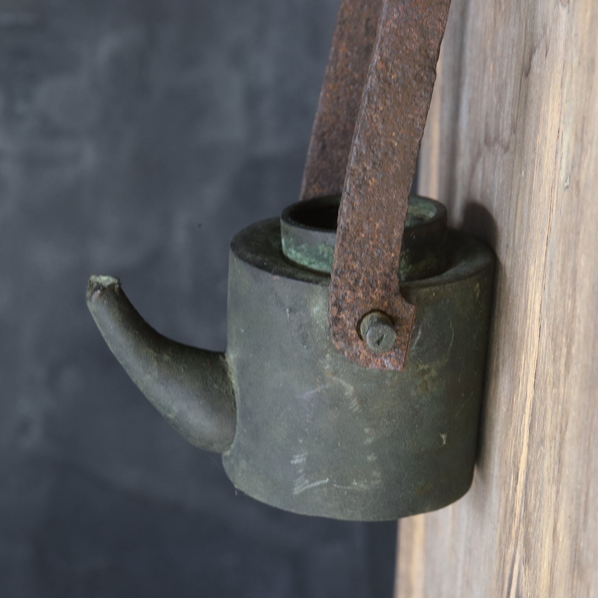 Antique copper hanging lamp