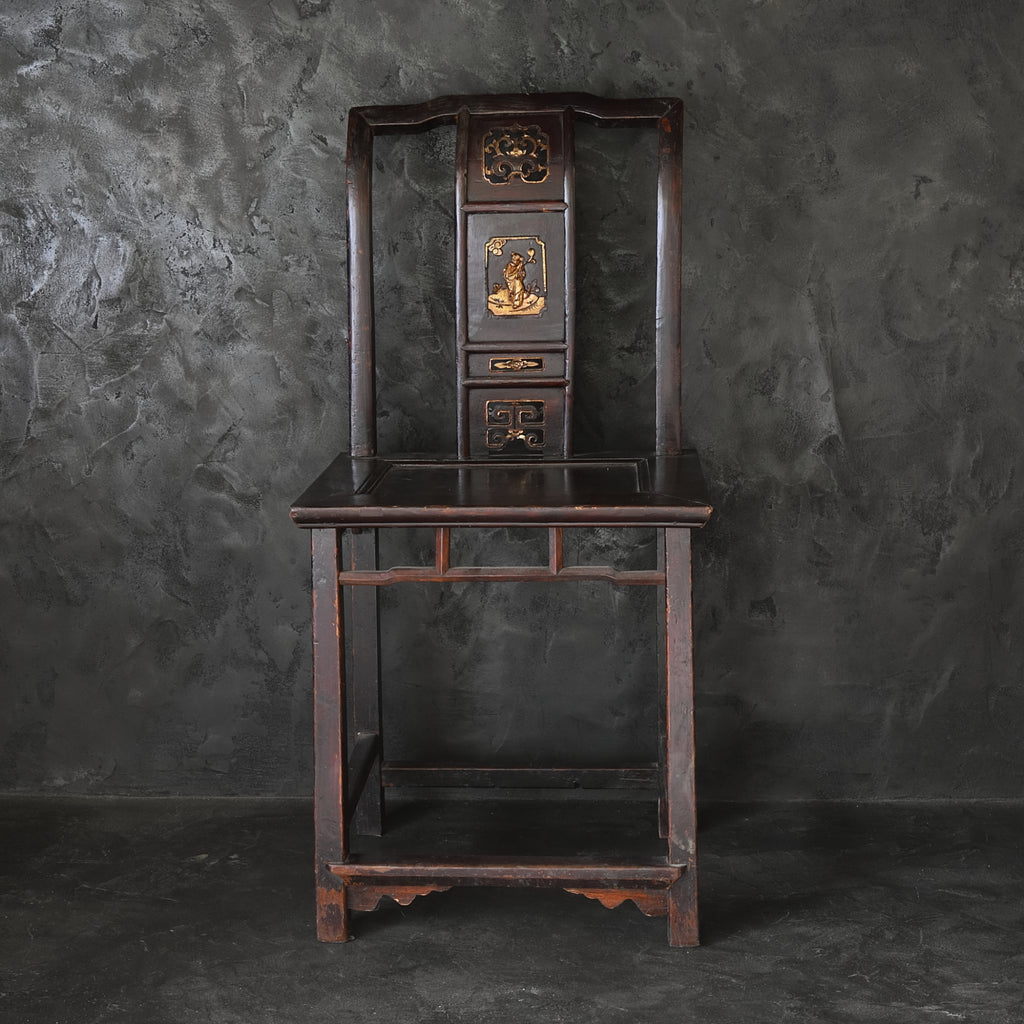 ラウンジ1800年代後半　中国　無垢材　清時代　清　ラウンジチェア　アンティークチェア