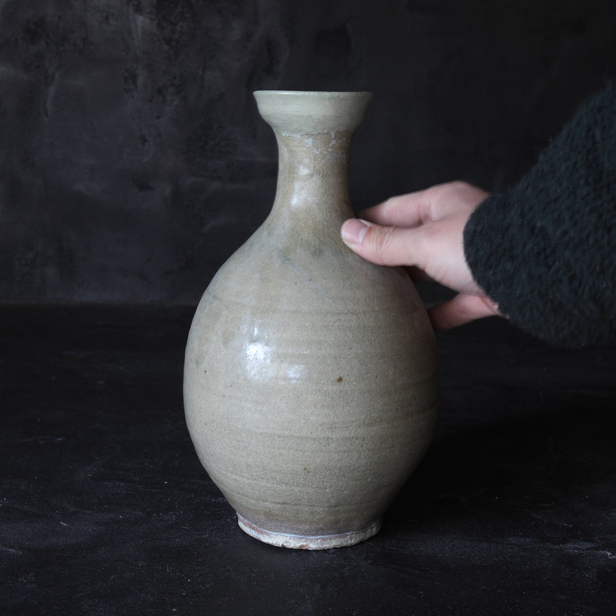 Ash glaze bottle Goryeo Dynasty/918-1392CE