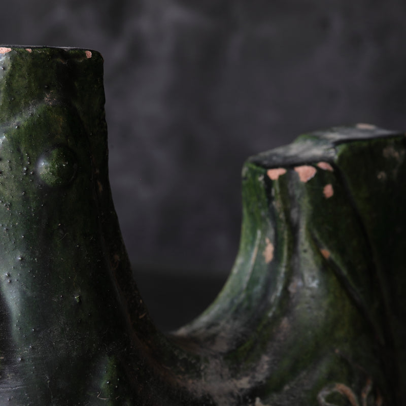 緑釉 鶏形壺 出土品 宋時代/960-1279CE