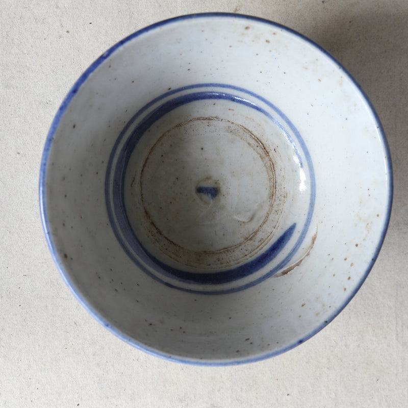 Ko‐Sometsuke grass pattern tea bowls 5 pieces Ming Dynasty/1368-1644CE