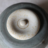 Goryeo celadon black and white crane inlaid tea container Goryeo Dynasty/918-1392CE