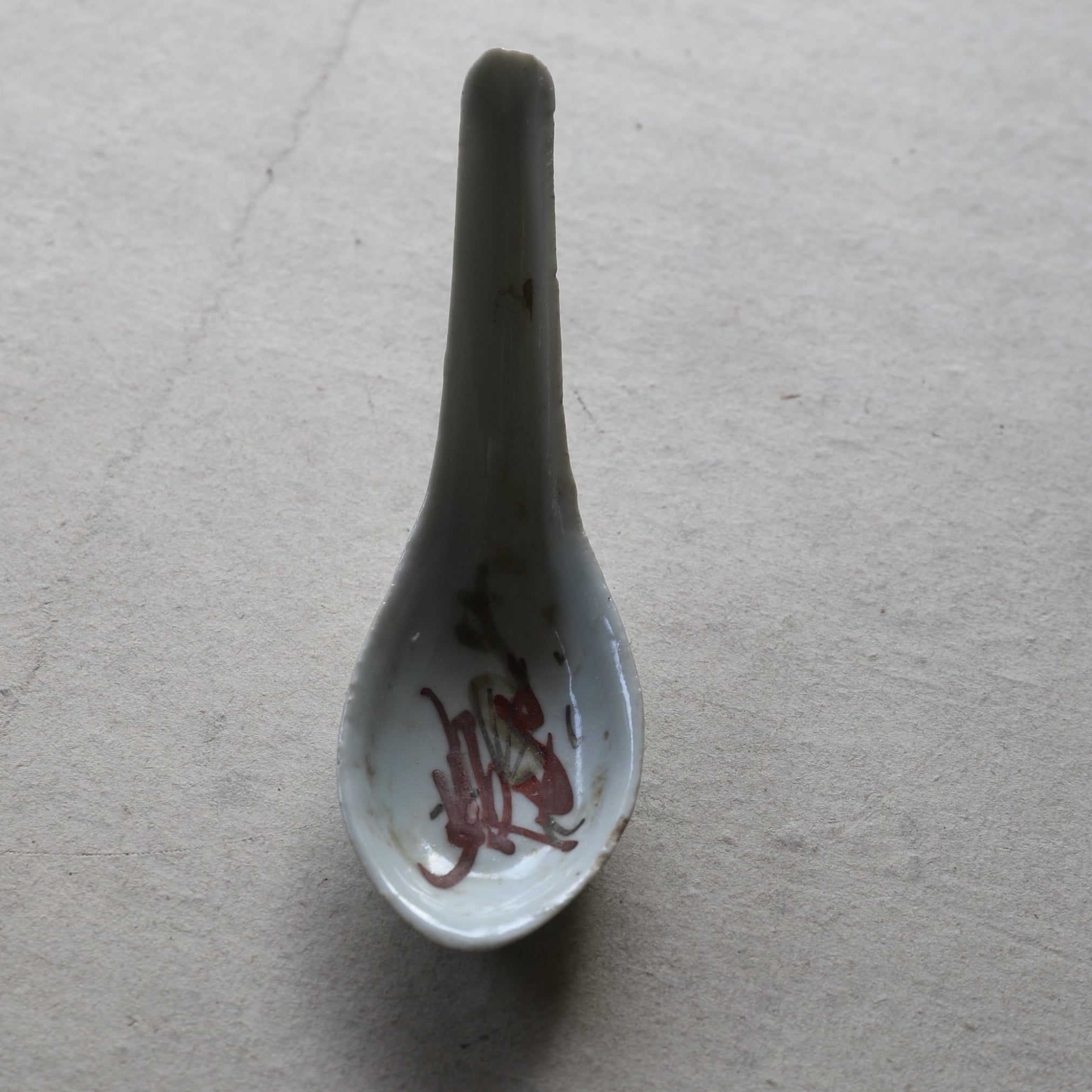 Chinese Antique Overglazed Spoon Qing Dynasty/1616-1911CE