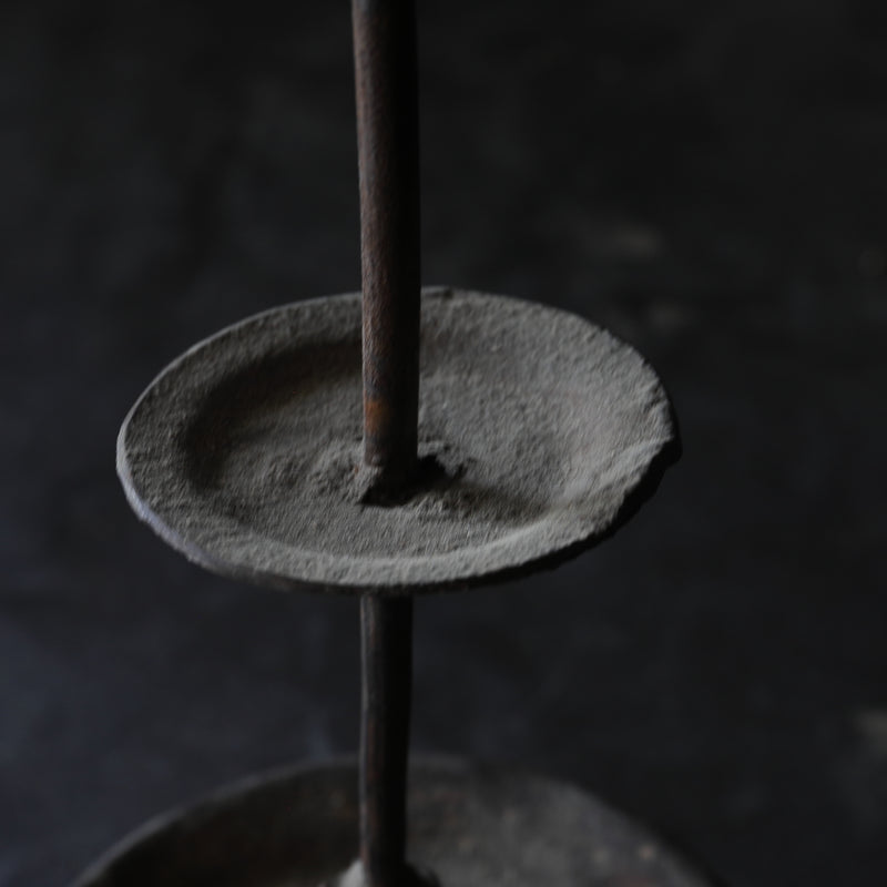 Korean Antique Iron Openwork Candlestick Joseon Dynasty/1392-1897CE