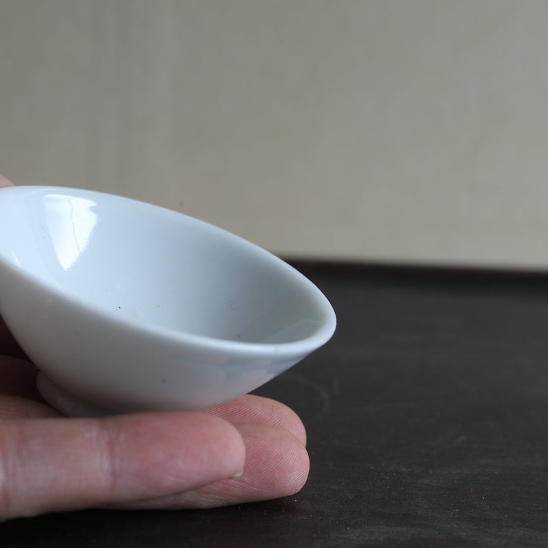 Old white porcelain sencha bowl 5 pieces
