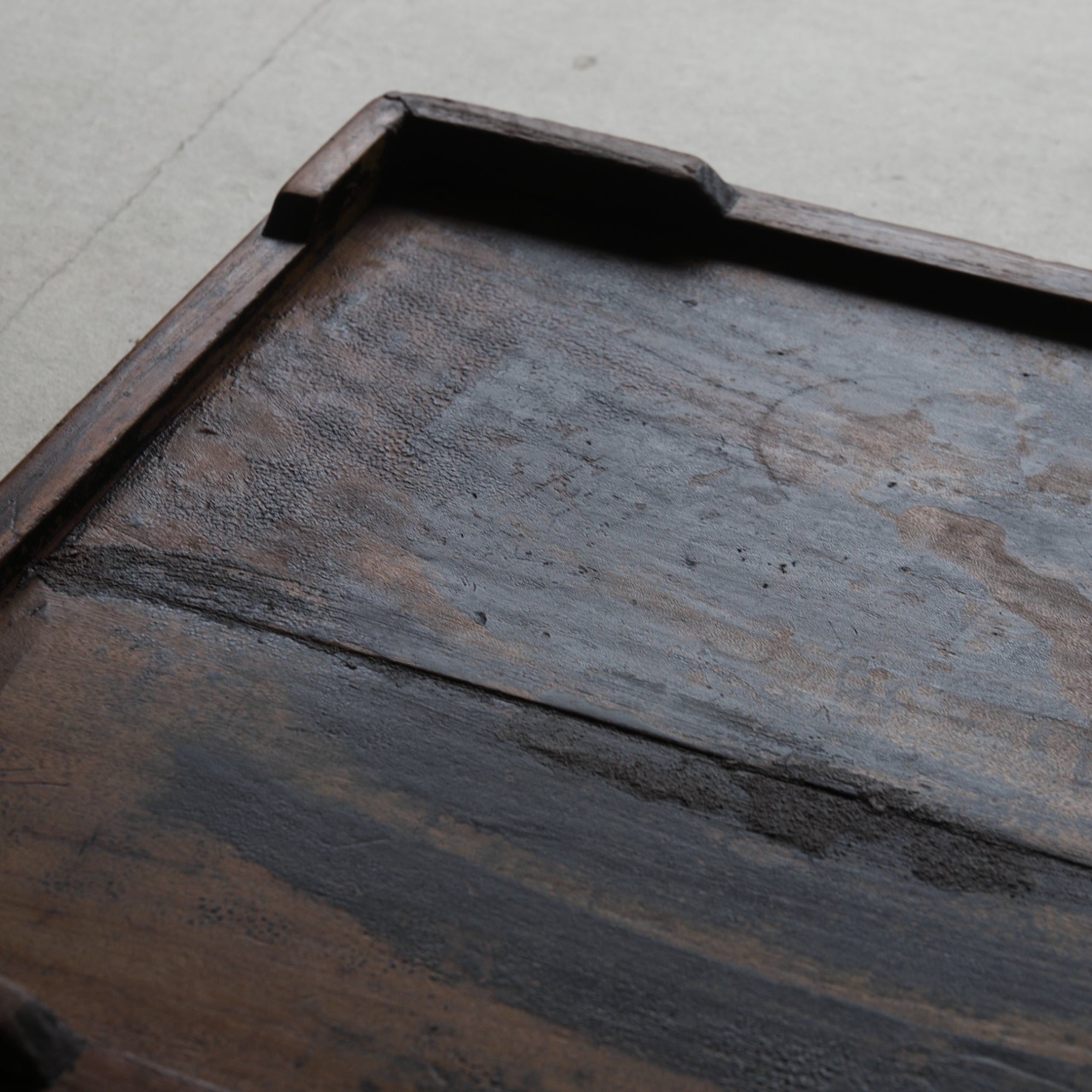 Korean Antique solid wood rectangular tray 4 Joseon Dynasty/1392-1897CE