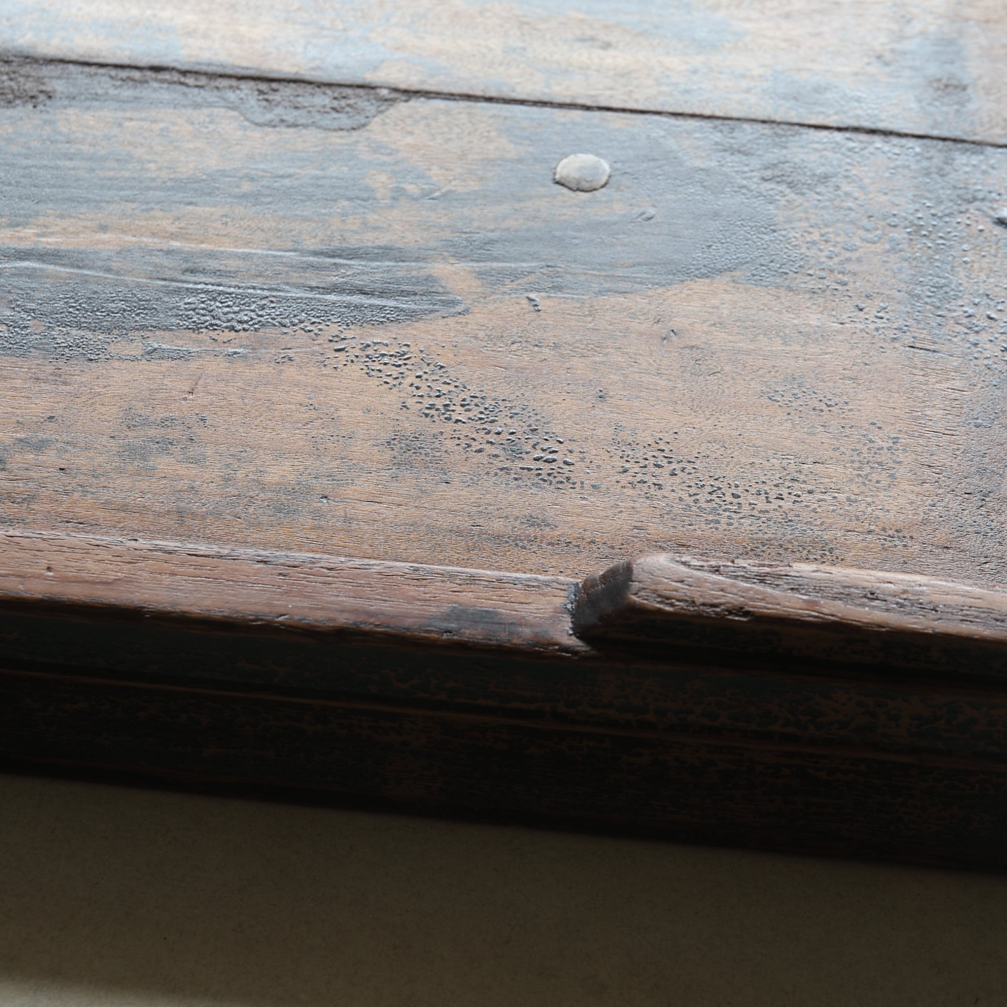 Korean Antique solid wood rectangular tray 4 Joseon Dynasty/1392-1897CE