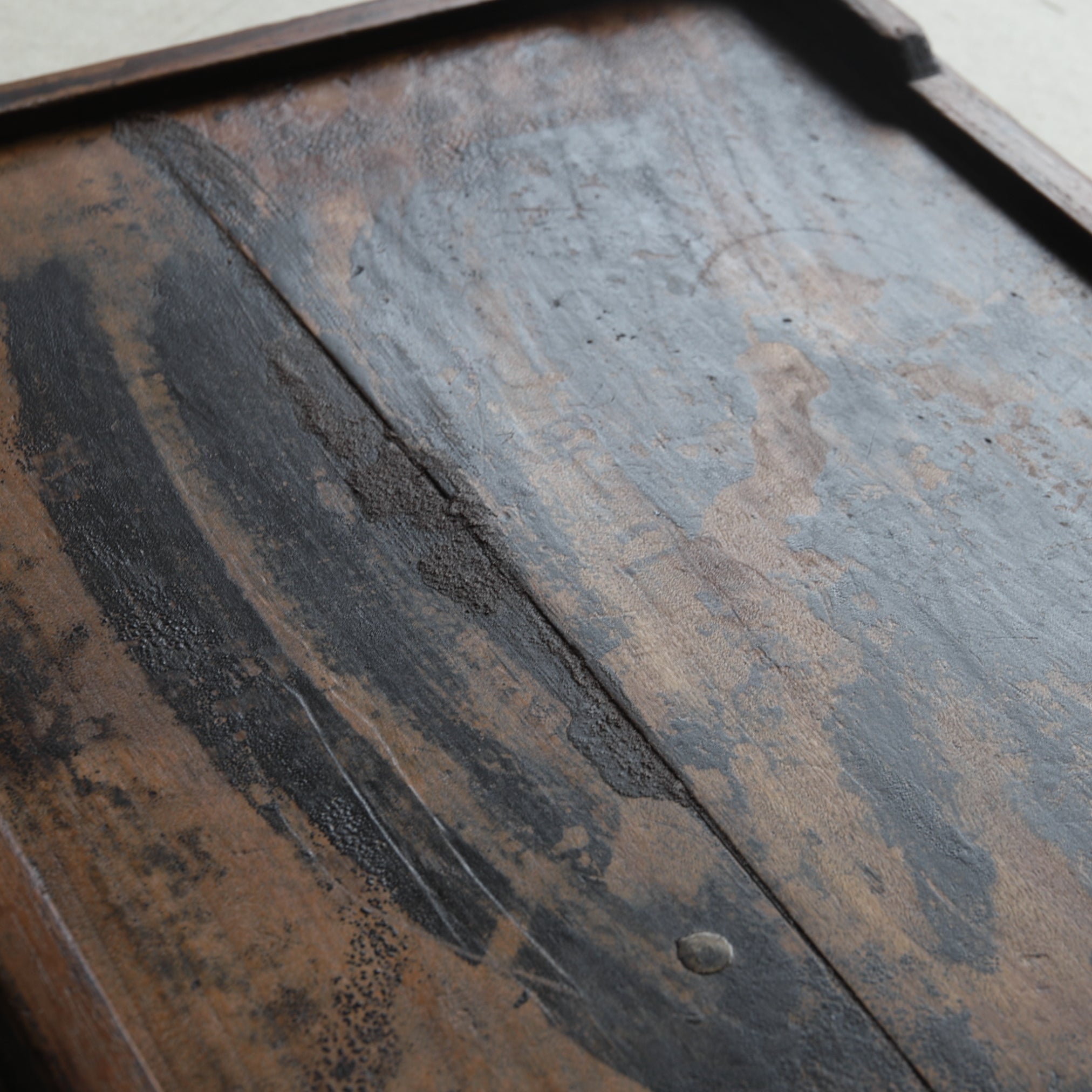 Korean Antique solid wood rectangular tray 4 Joseon Dynasty/1392-1897CE