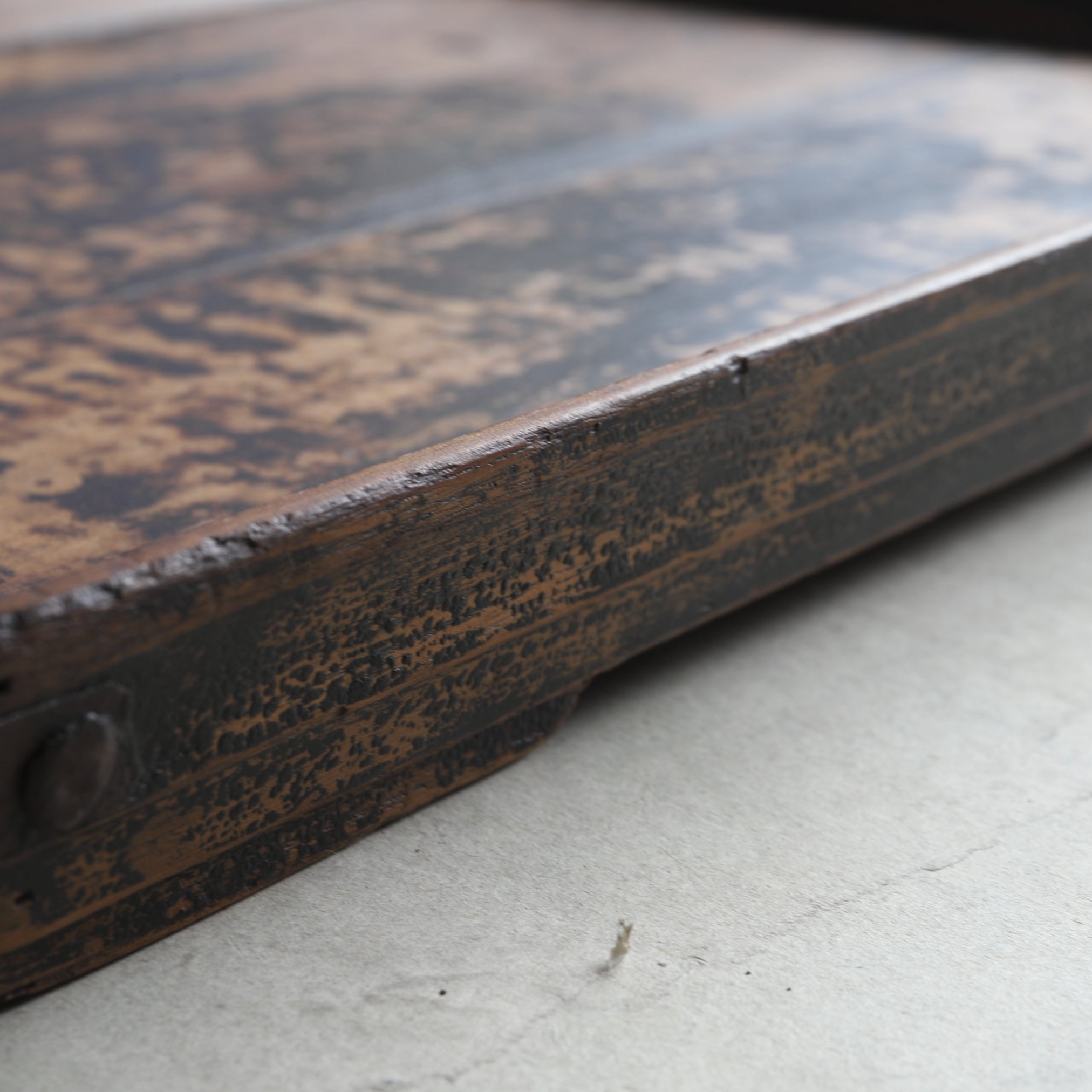 Korean Antique solid wood rectangular tray 4 Joseon Dynasty/1392-1897CE