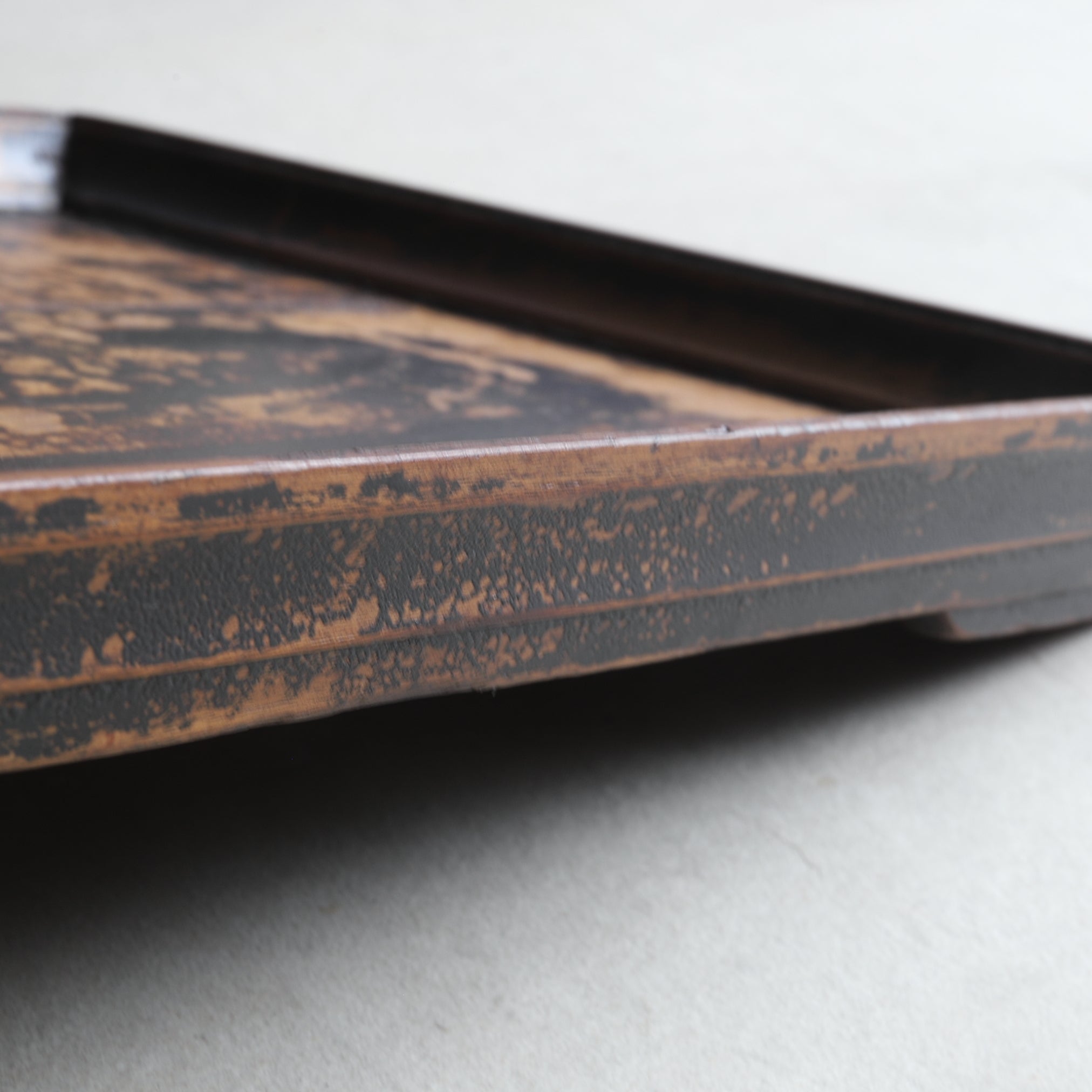 Korean Antique solid wood rectangular tray 4 Joseon Dynasty/1392-1897CE