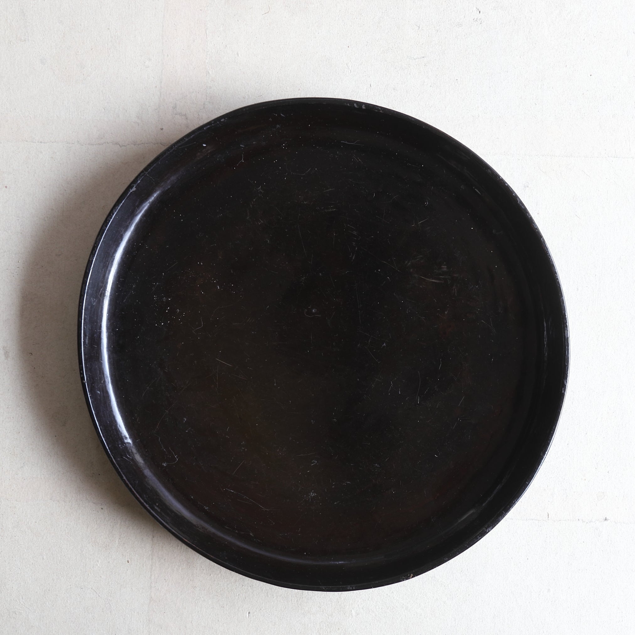 Antique Black Lacquer tray Edo/1603-1867CE