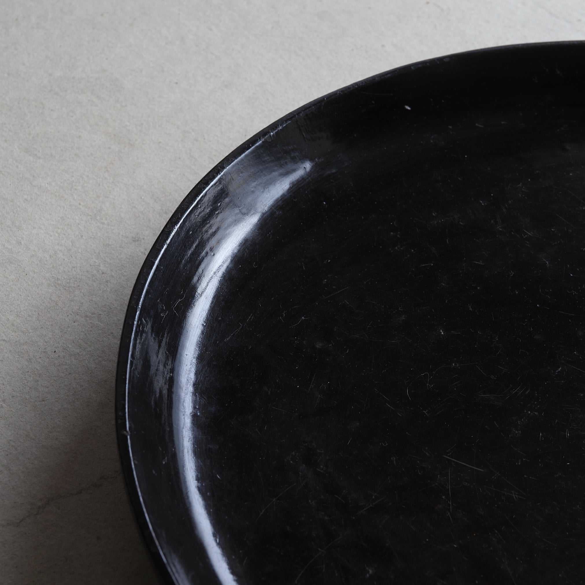 Antique Black Lacquer tray Edo/1603-1867CE