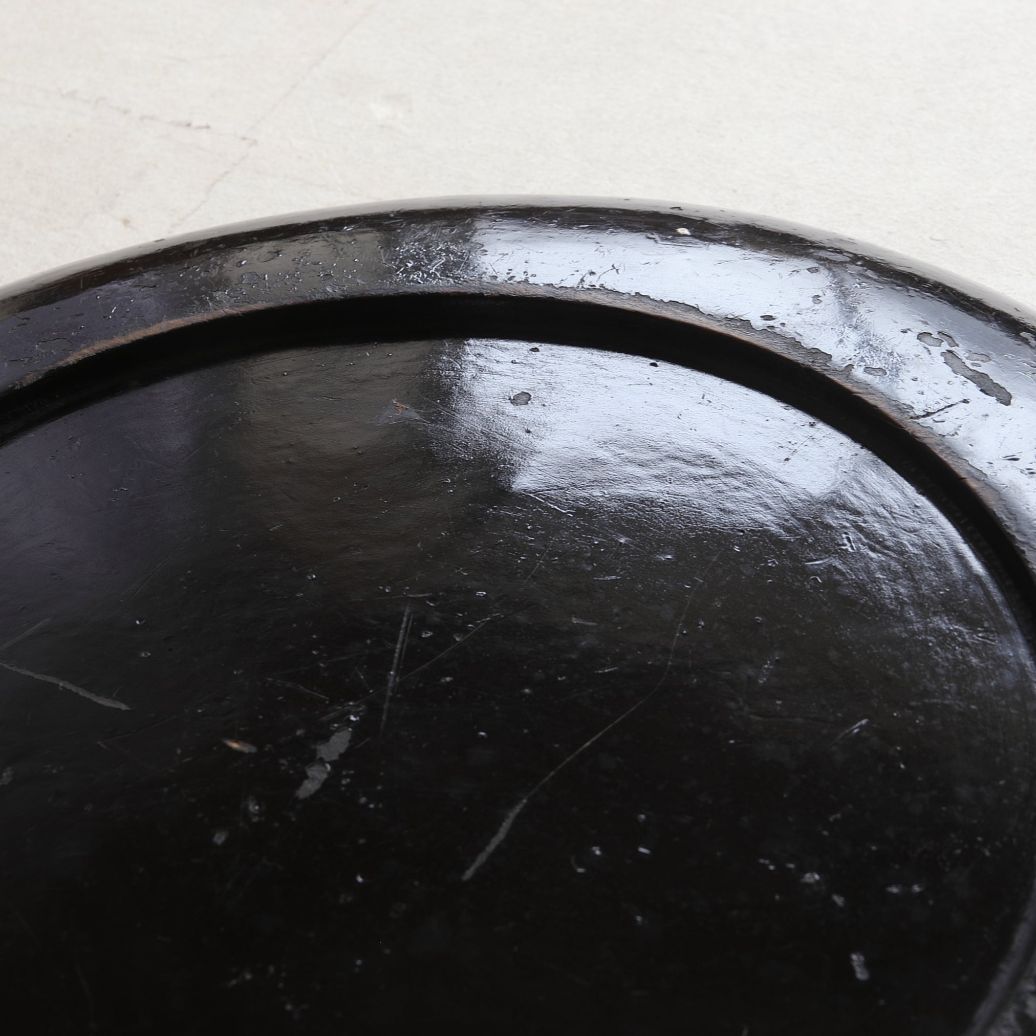 Antique Black Lacquer tray Edo/1603-1867CE