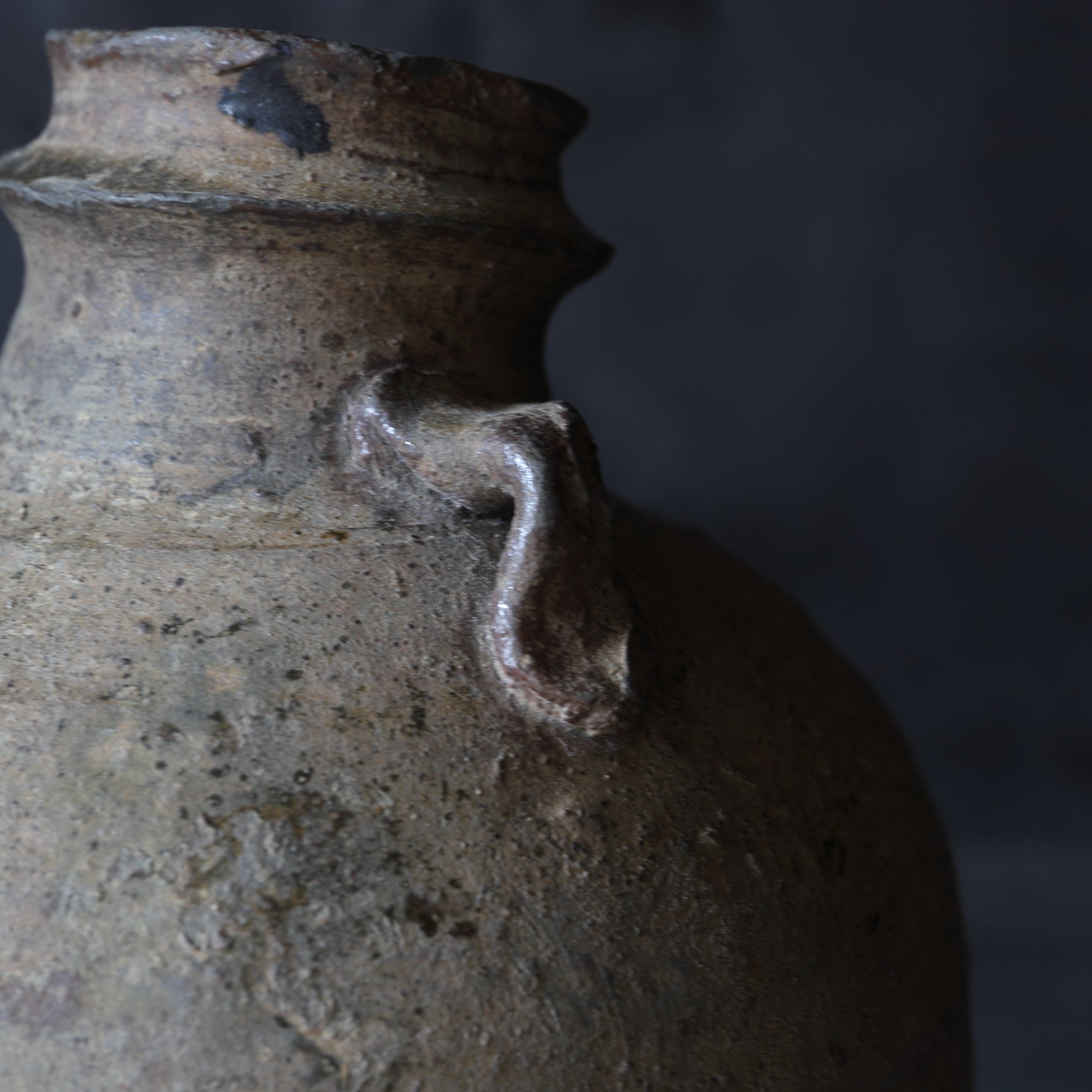 Nanban Long Jar with Two Ears Kamakura/1185-1333CE