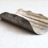 Antique silver lotus tea-leaf scoop 16th-19th century