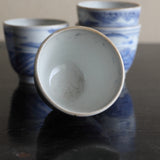 古伊万里蓝釉煎茶碗5件套 江戶/1603-1867CE