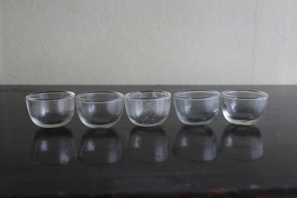 Yurayura Glass Maru tea cups 5Cups 19th-20th century