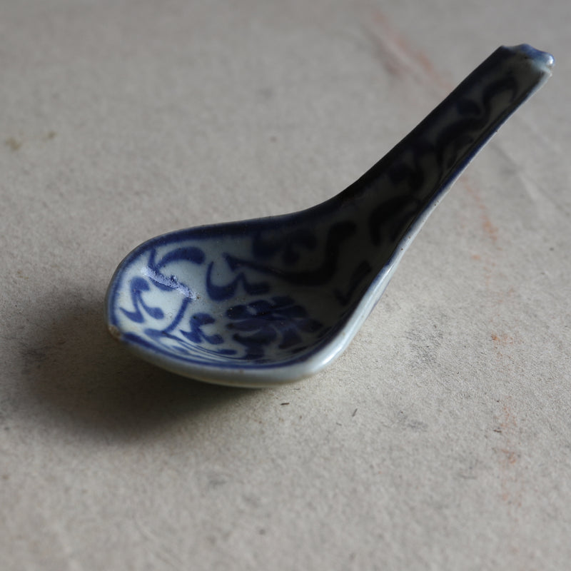 Chinese Antique Sometsuke Spoon Qing Dynasty/1616-1911CE