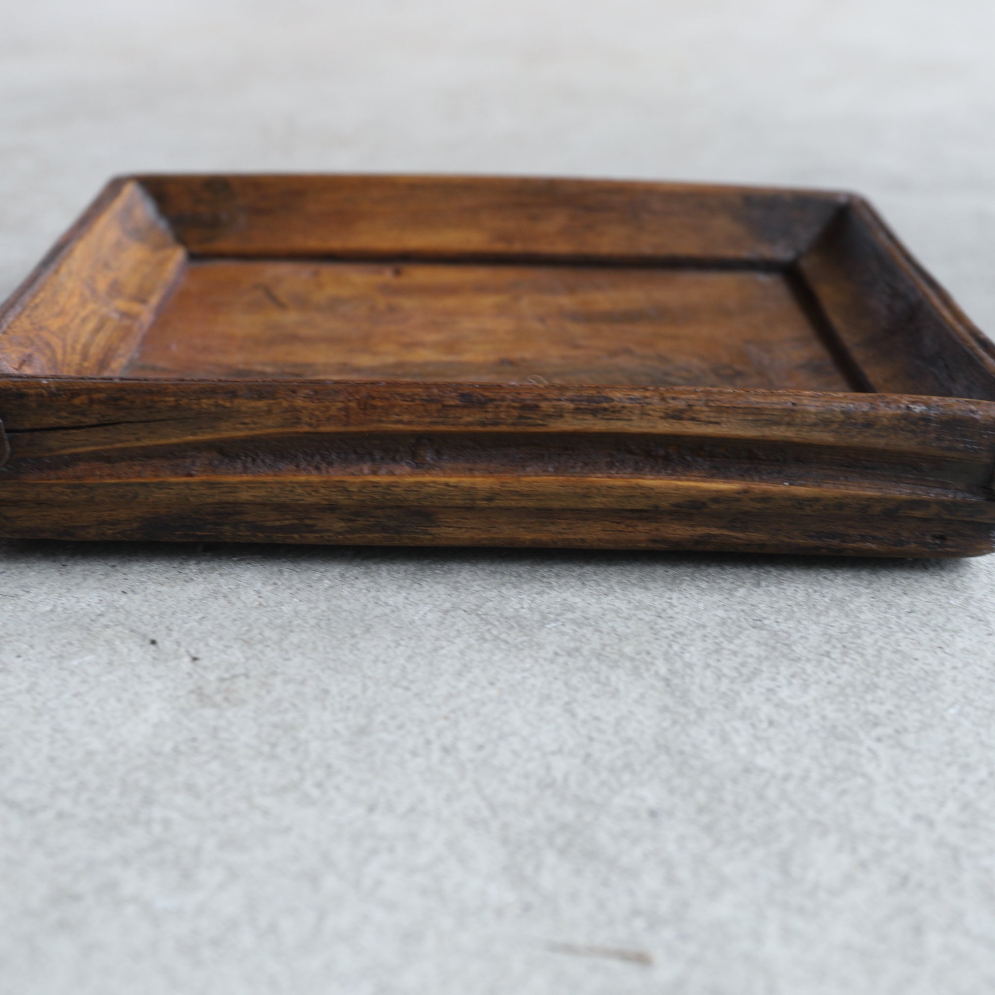 Korean Antique solid wood square tray Joseon Dynasty/1392-1897CE