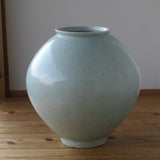 Korean Antique White Porcelain Full Moon Jar Dalhanari
