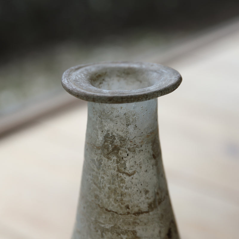 発掘品 アンティーク銀化ガラス瓶