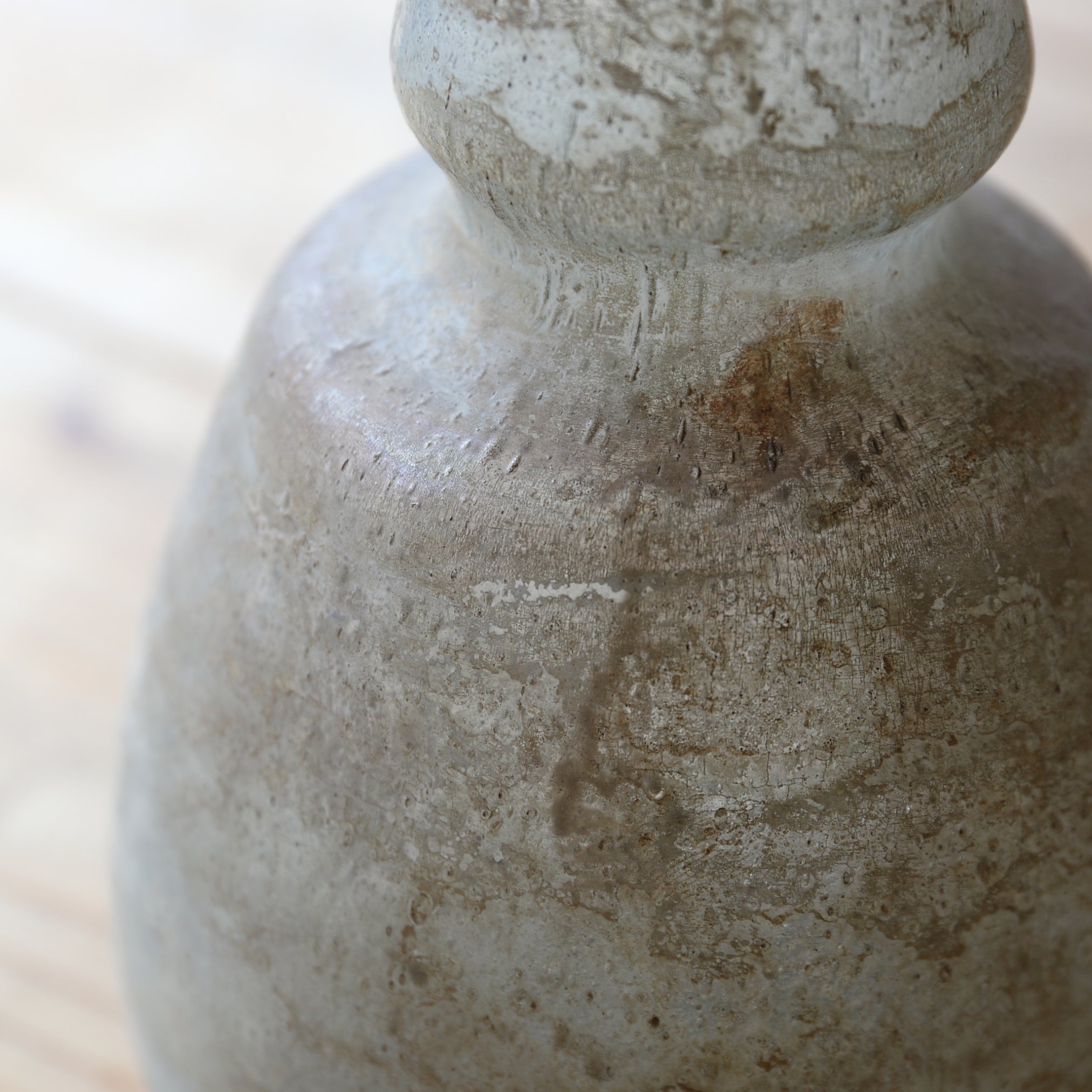 Unearthed article Antique silvered glass bottle