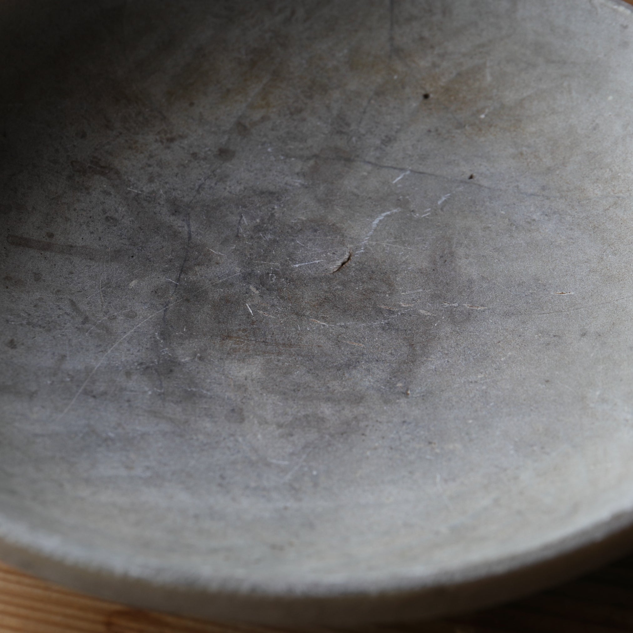 Korean Antique hand carved stone plate Joseon Dynasty/1392-1897CE