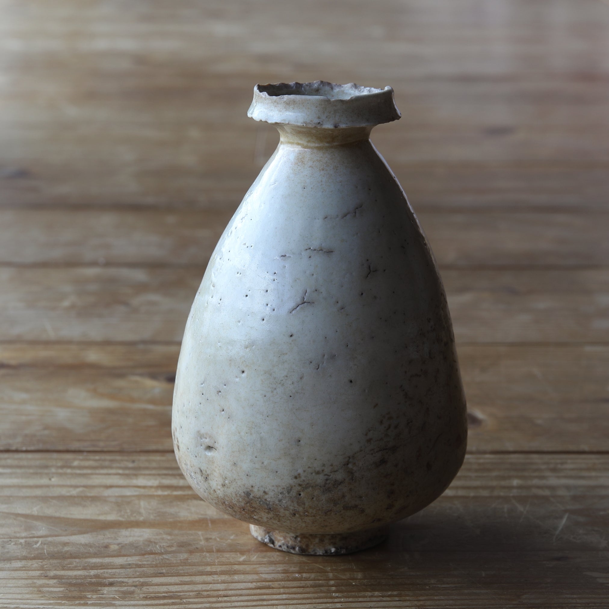 white porcelain sake bottle