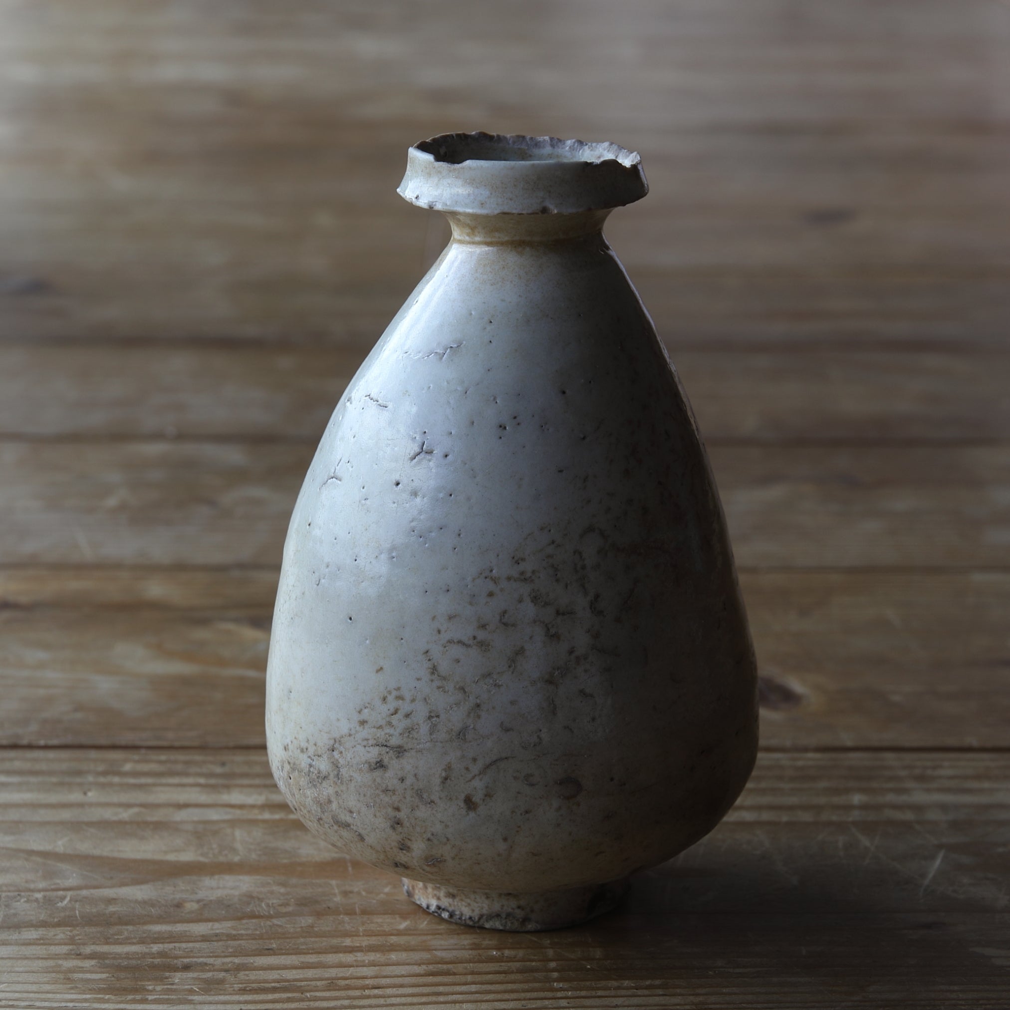 white porcelain sake bottle