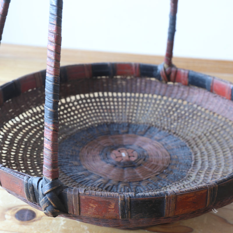 Traditional Sencha Basket with Hands Mawashi Basket 16th-19th century
