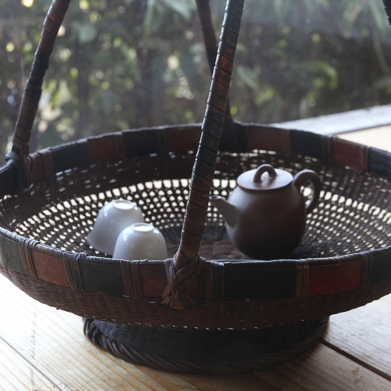 Traditional Sencha Basket with Hands Mawashi Basket 16th-19th century