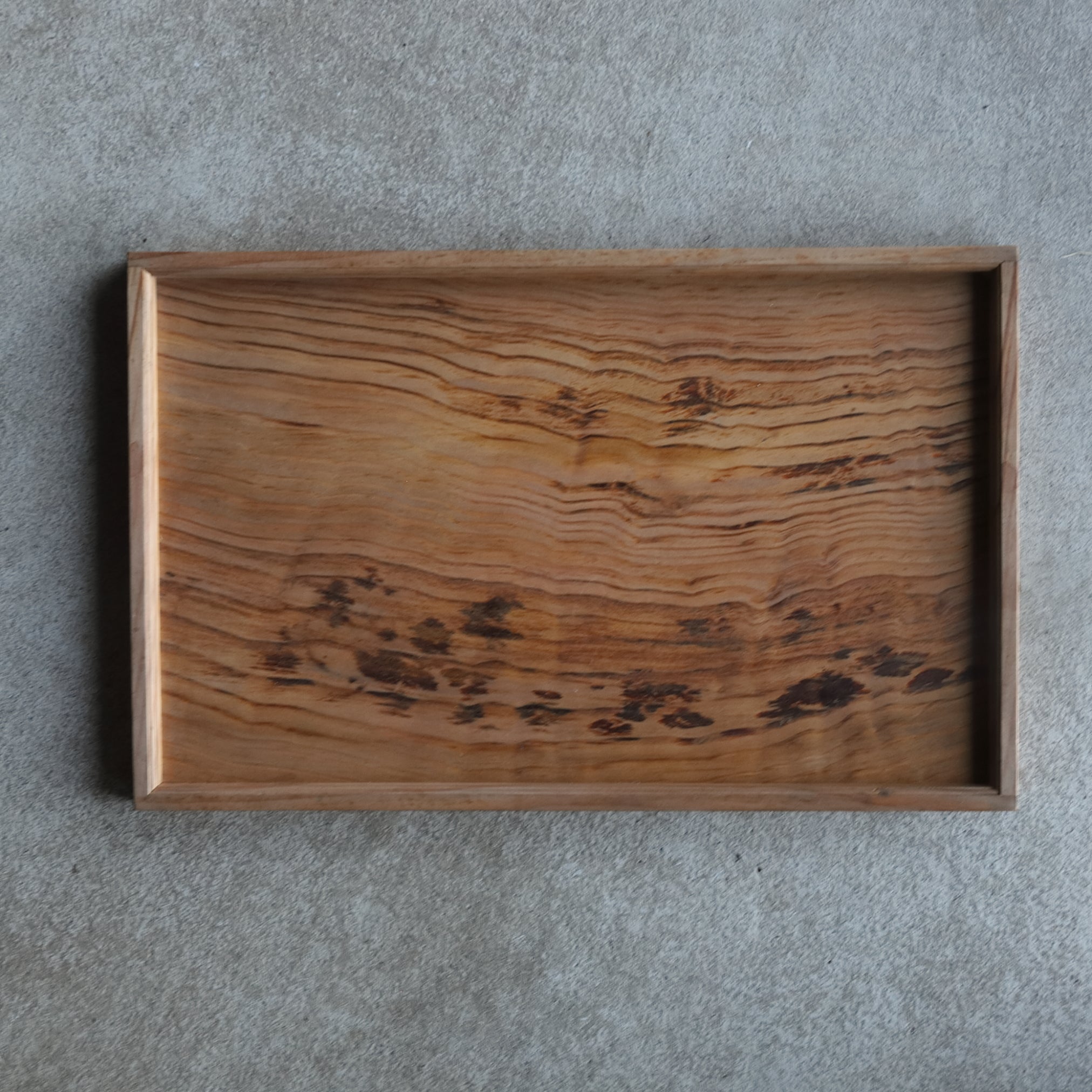 Solid wood sencha tray with beautiful grain