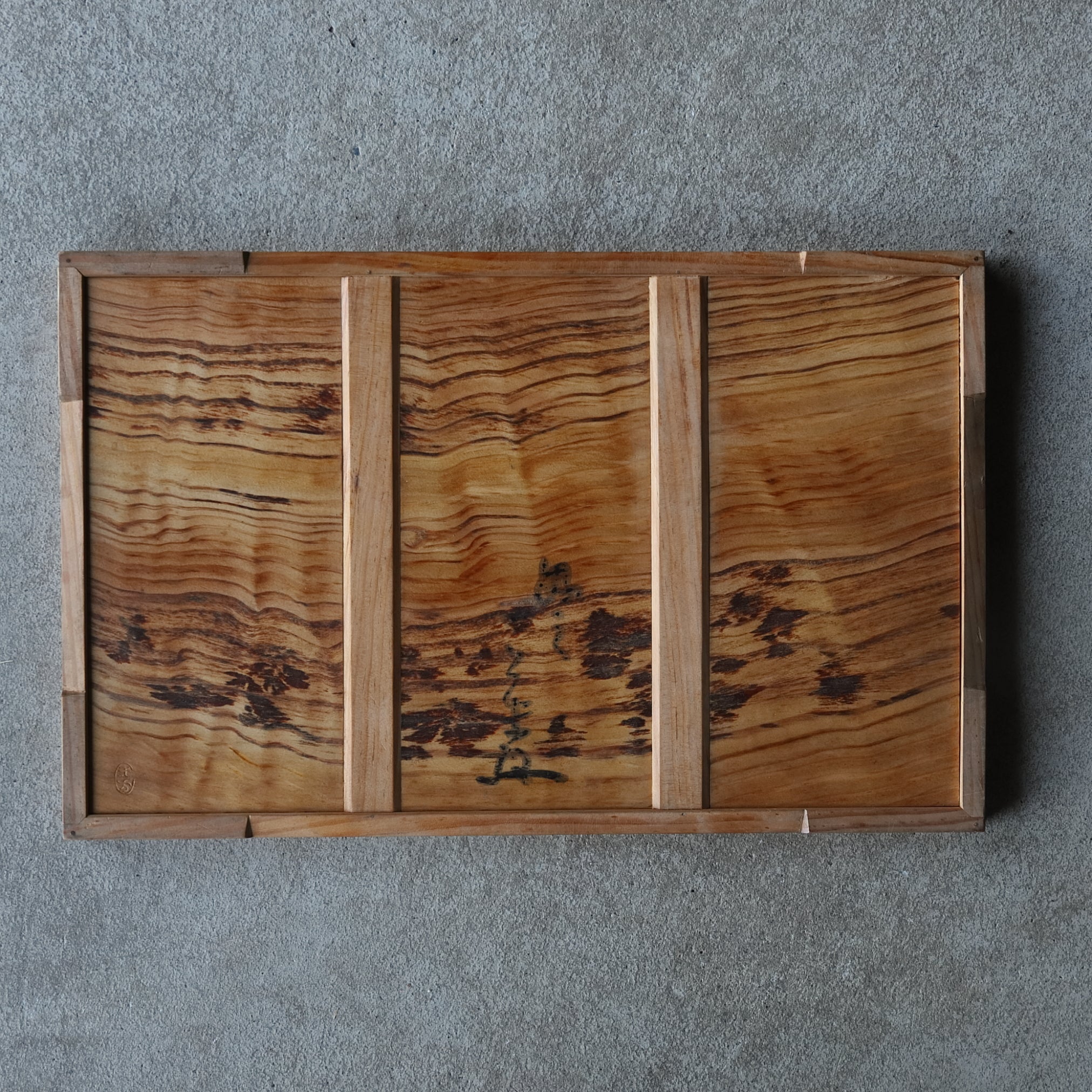 Solid wood sencha tray with beautiful grain