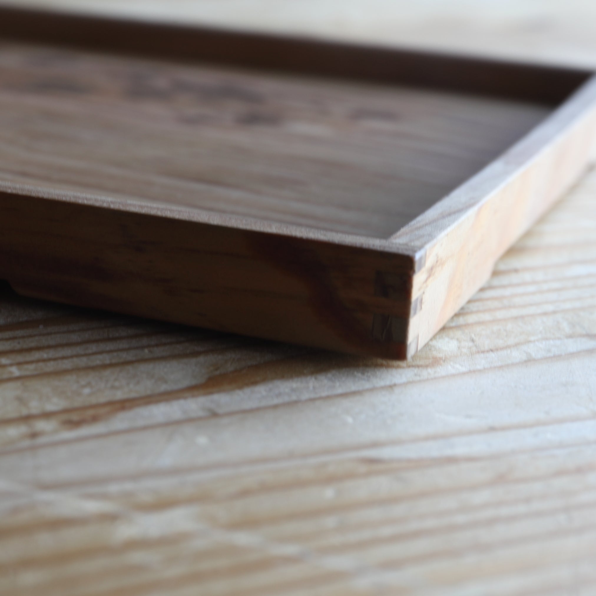 Solid wood sencha tray with beautiful grain