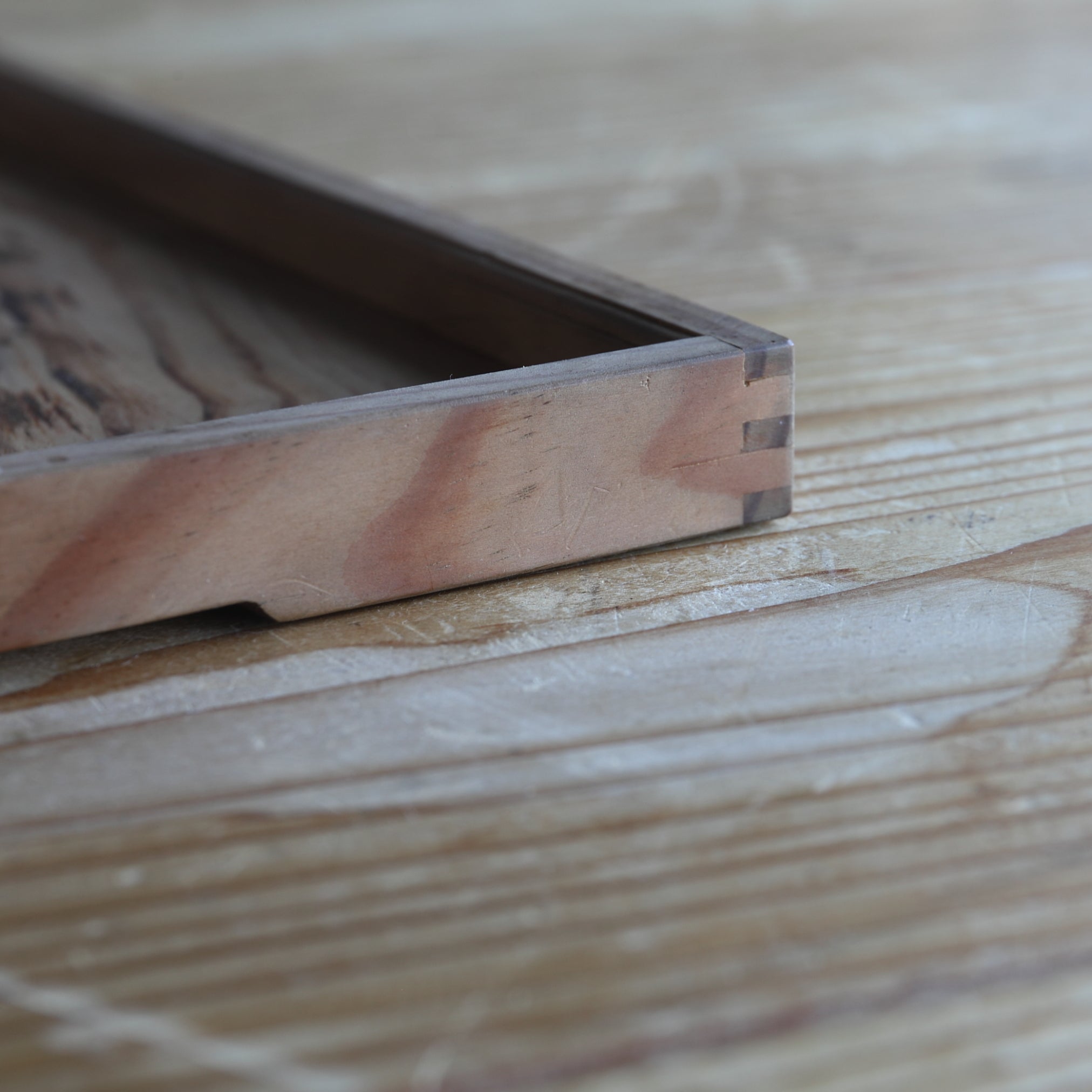 Solid wood sencha tray with beautiful grain