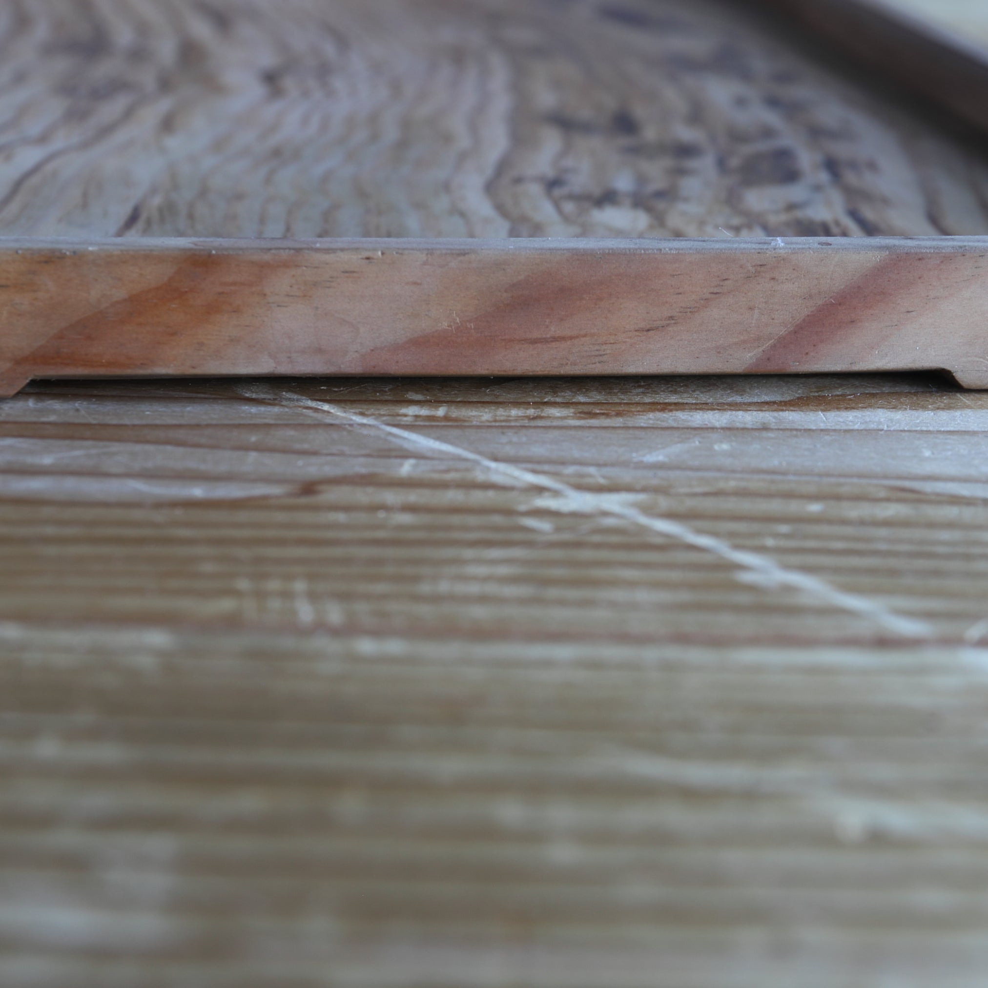 Solid wood sencha tray with beautiful grain