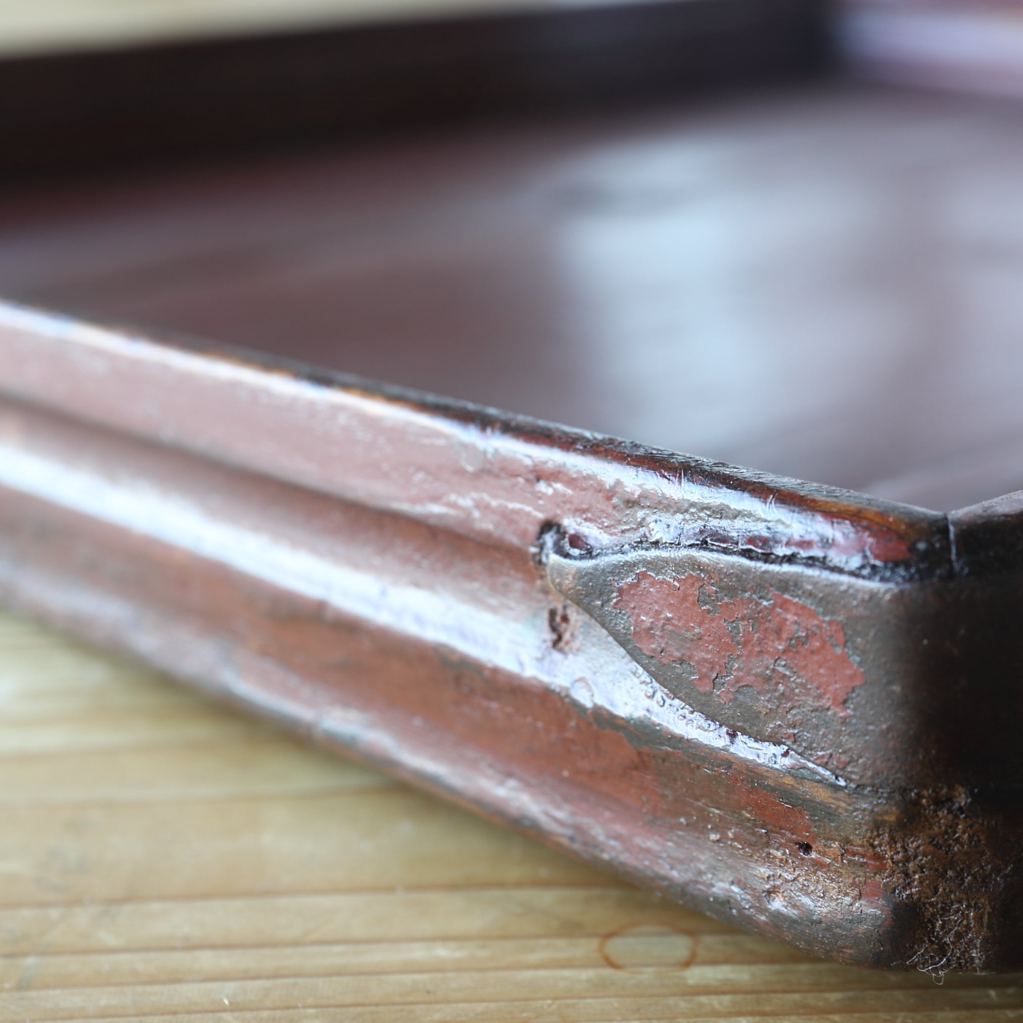 Korean Antique solid wood square tray A Sencha stand Bonsai stand Joseon Dynasty/1392-1897CE