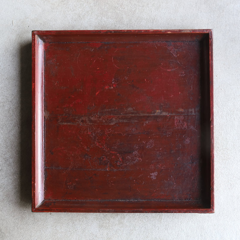 LARGE WOODEN TRAY, With a square-shaped form, a2, Joseon Dynasty（1392–1897CE）