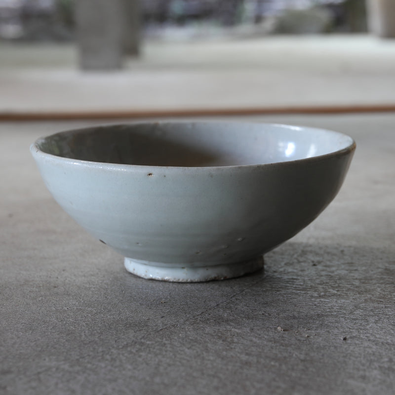 韩国古董白瓷茶碗 抹茶碗 朝鲜王朝/1392-1897CE