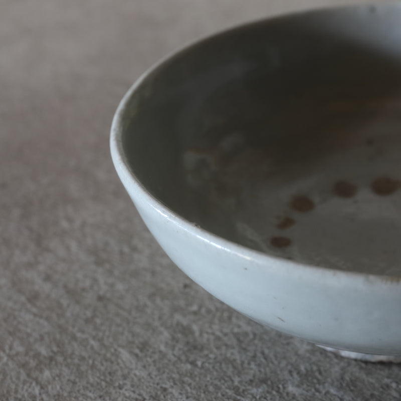 韩国古董白瓷茶碗抹茶碗朝鲜王朝/1392-1897CE – 入蘆花（ロカニイル）