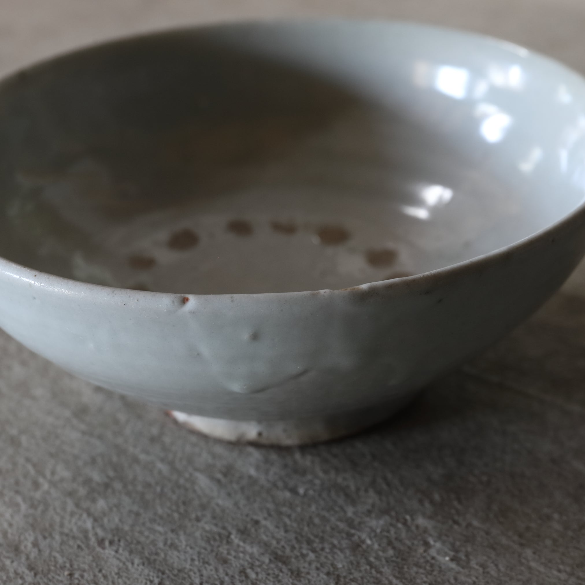 Korean Antique white Porcelain Tea Bowl Matcha Bowl Joseon Dynasty/1392-1897CE