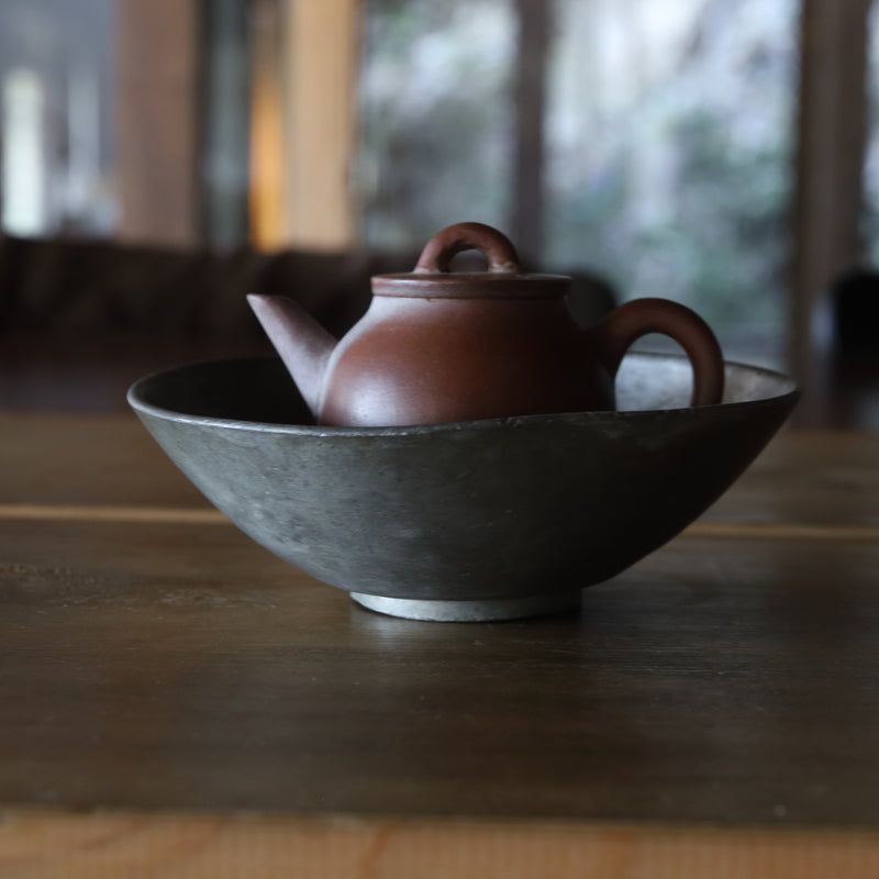 初荷品茶道具時代品古錫茶容（抹茶）-