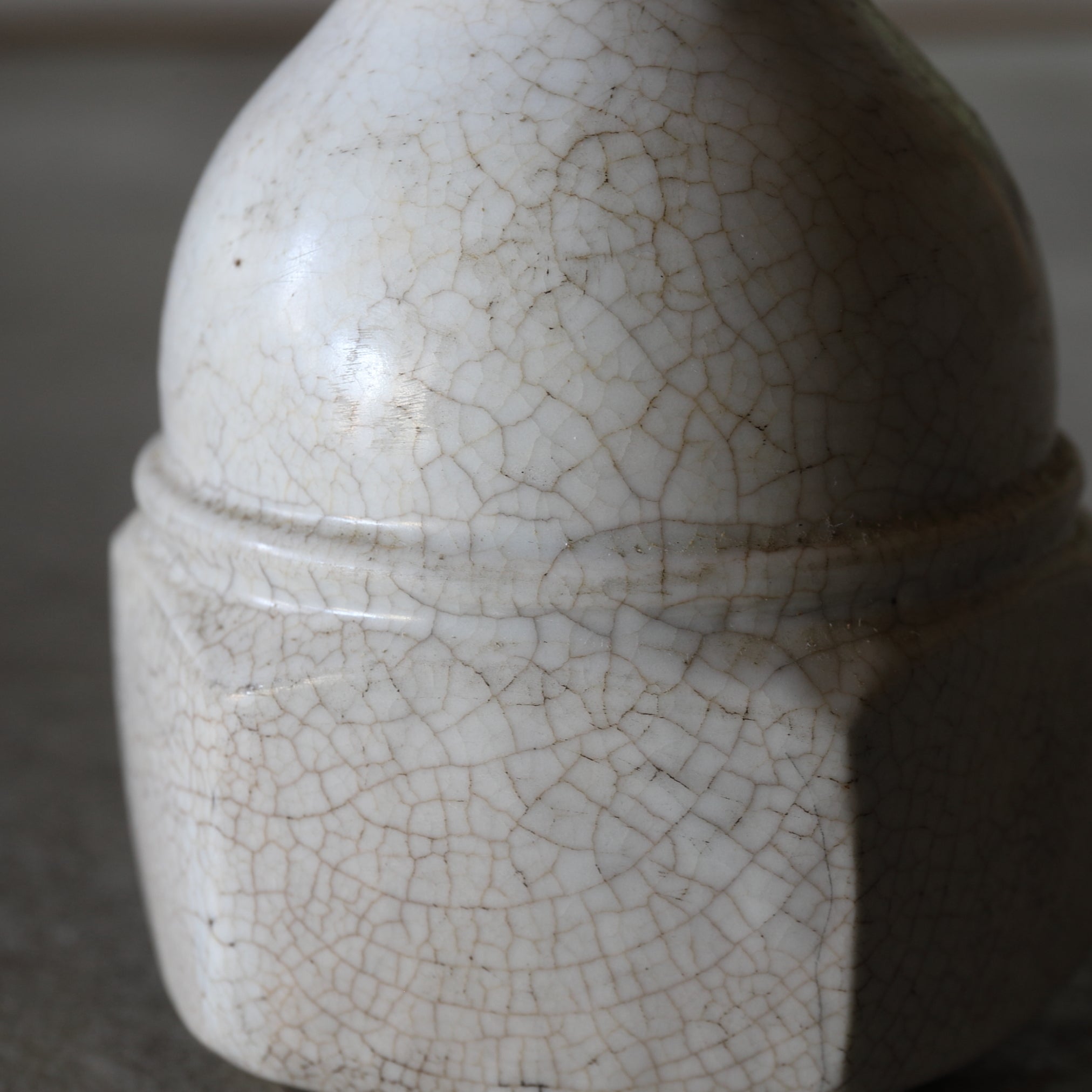 Korean Antique white porcelain chamfered bottle Joseon Dynasty/1392-1897CE