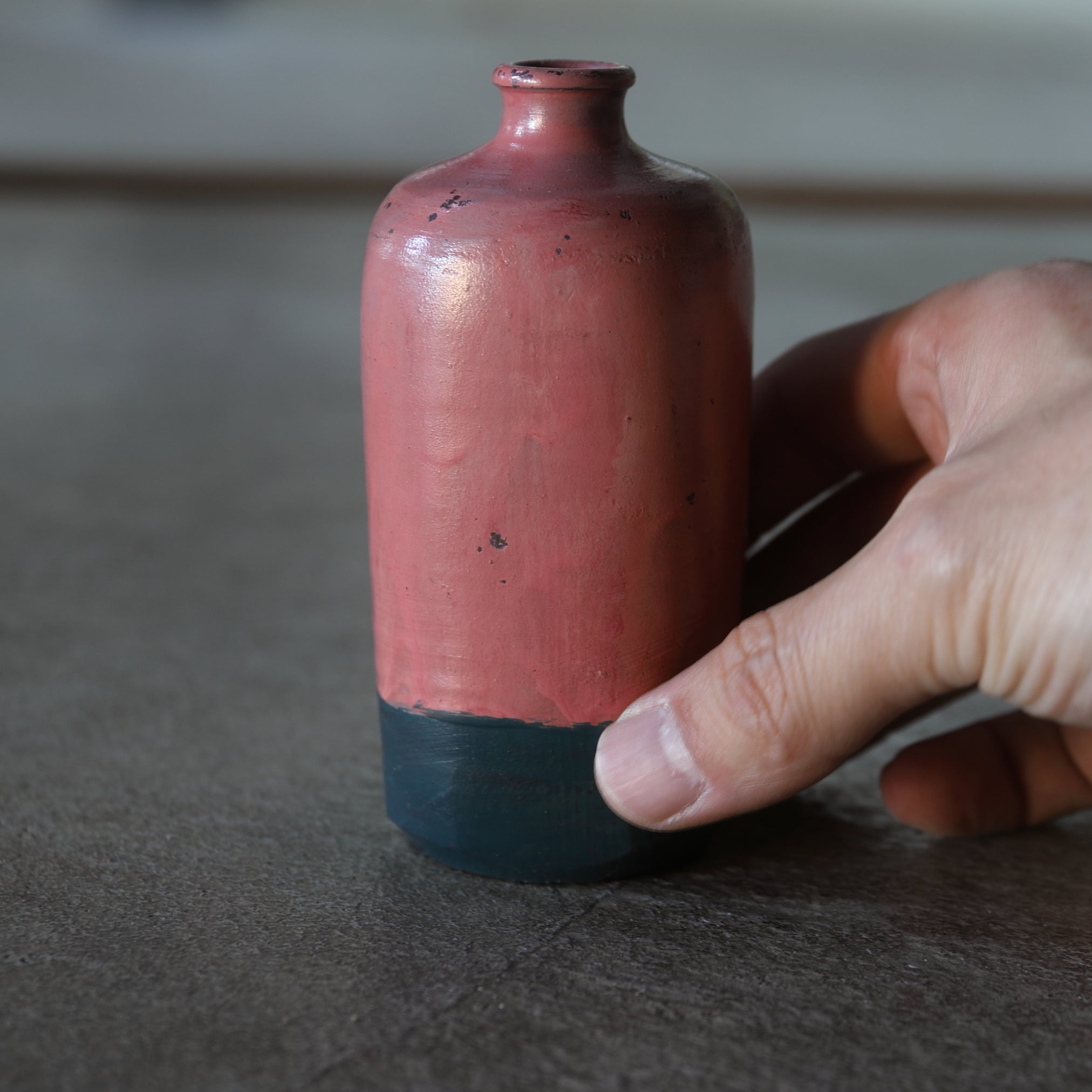 Russian old painted small pot