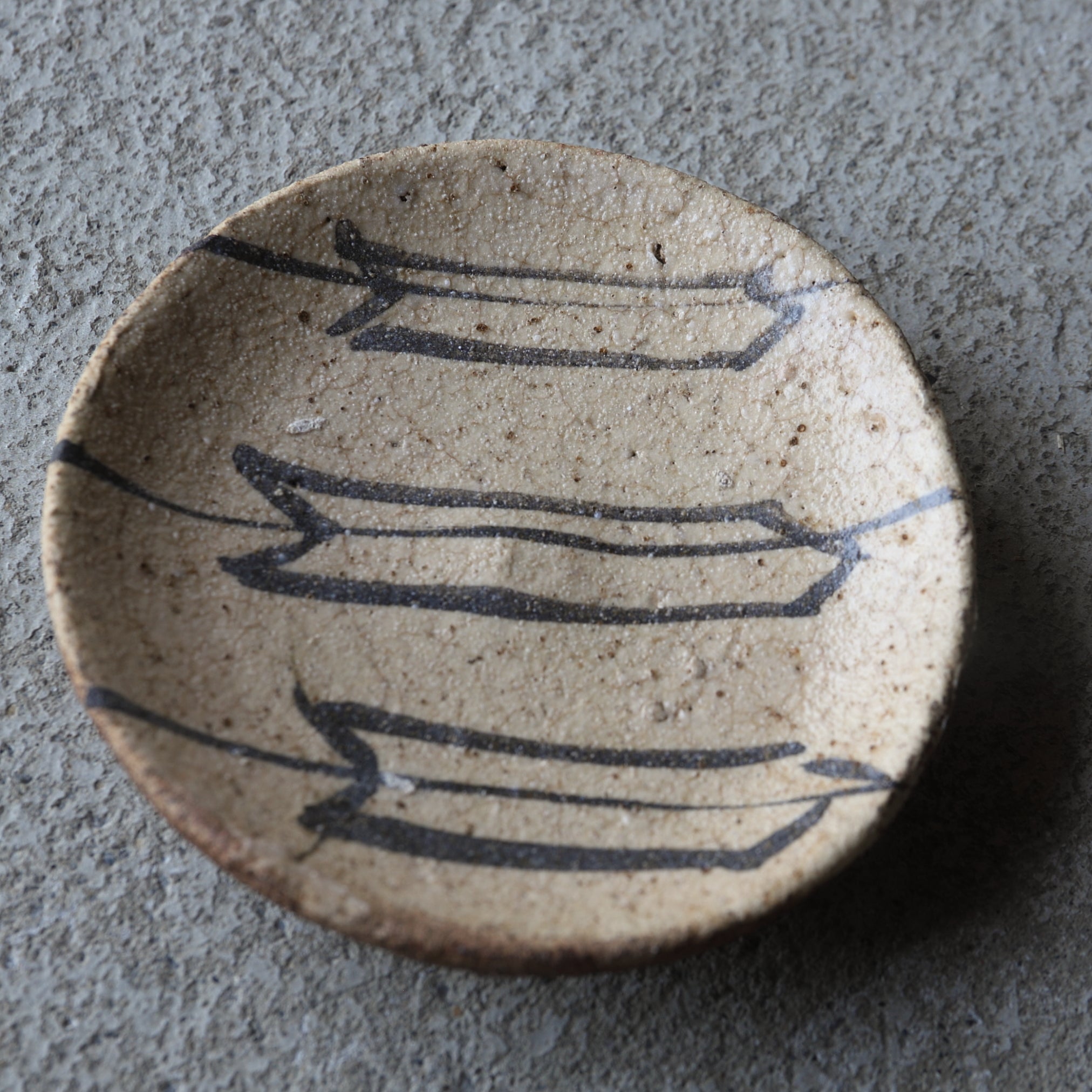 Ko-Seto iron pigment dish Edo/1603-1867CE